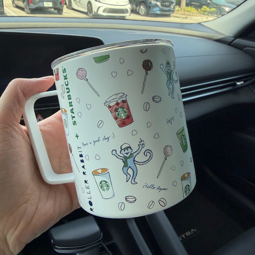 Starbucks White Mug * Roller Rabbit